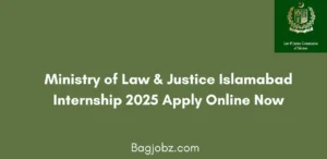Ministry of Law & Justice Islamabad Internship 2025 Apply Online Today
